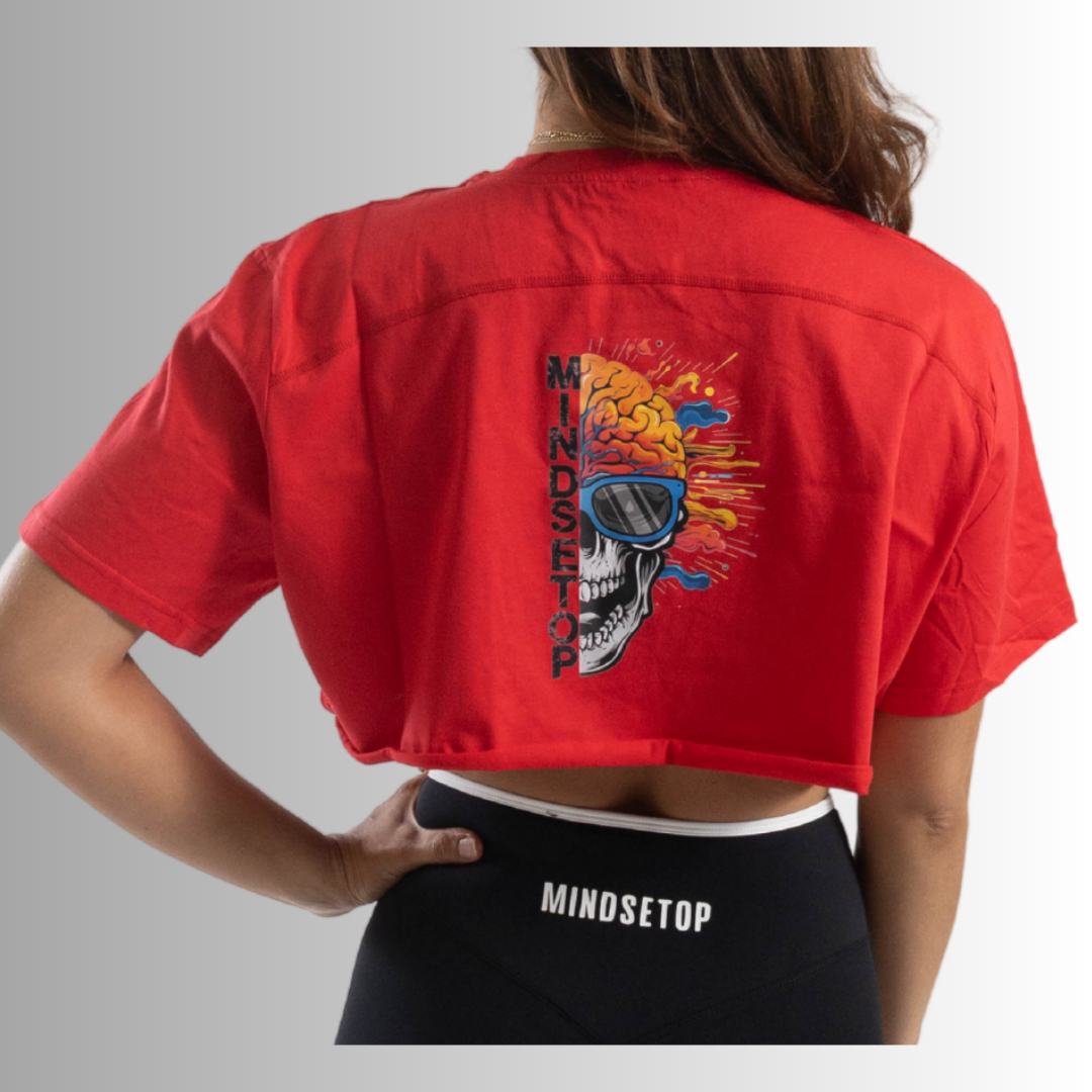 MINDSETOP CROP TOP SHIRT| RED