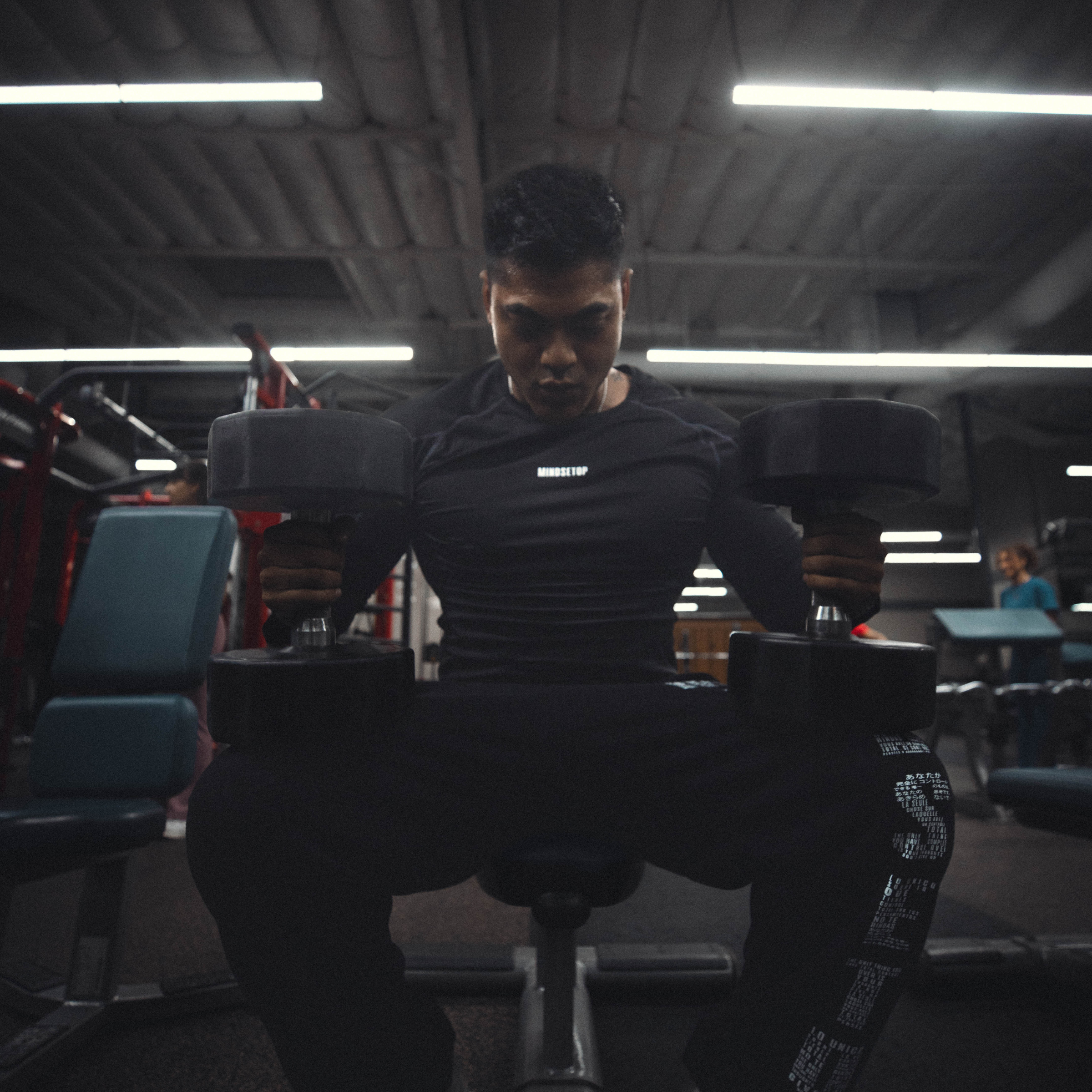 MINDSETOP BLACK LONG SLEEVE COMPRESSION SHIRT