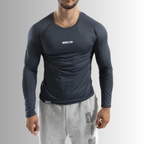 MINDSETOP BLUE LONG SLEEVE COMPRESSION SHIRT
