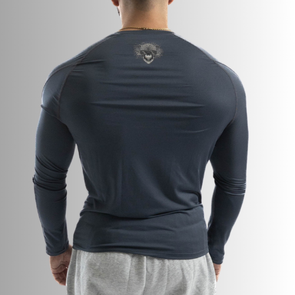 MINDSETOP BLUE LONG SLEEVE COMPRESSION SHIRT