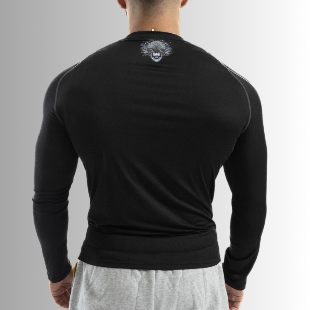 MINDSETOP BLACK LONG SLEEVE COMPRESSION SHIRT