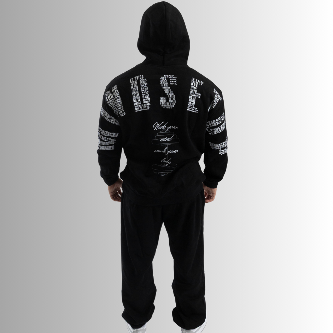 MINDSETOP HOODIE AND PANTS SET| BLACK