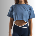 MINDSETOP CROP TOP SHIRT| BLUE