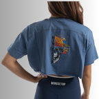 MINDSETOP CROP TOP SHIRT| BLUE