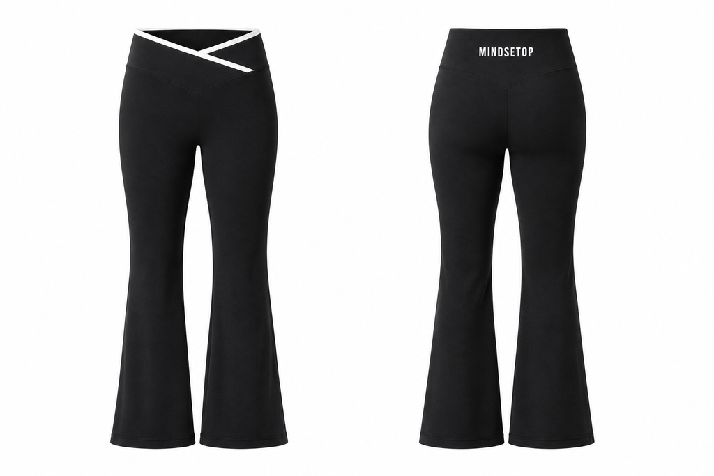 MINDSETOP BELL BOTTOM PANTS | BLACK