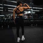 MINDSETOP BLACK SET: BRA SHORTS LEGGINGS (3PCS)