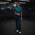 MINDSETOP BELL BOTTOM PANTS | BLUE
