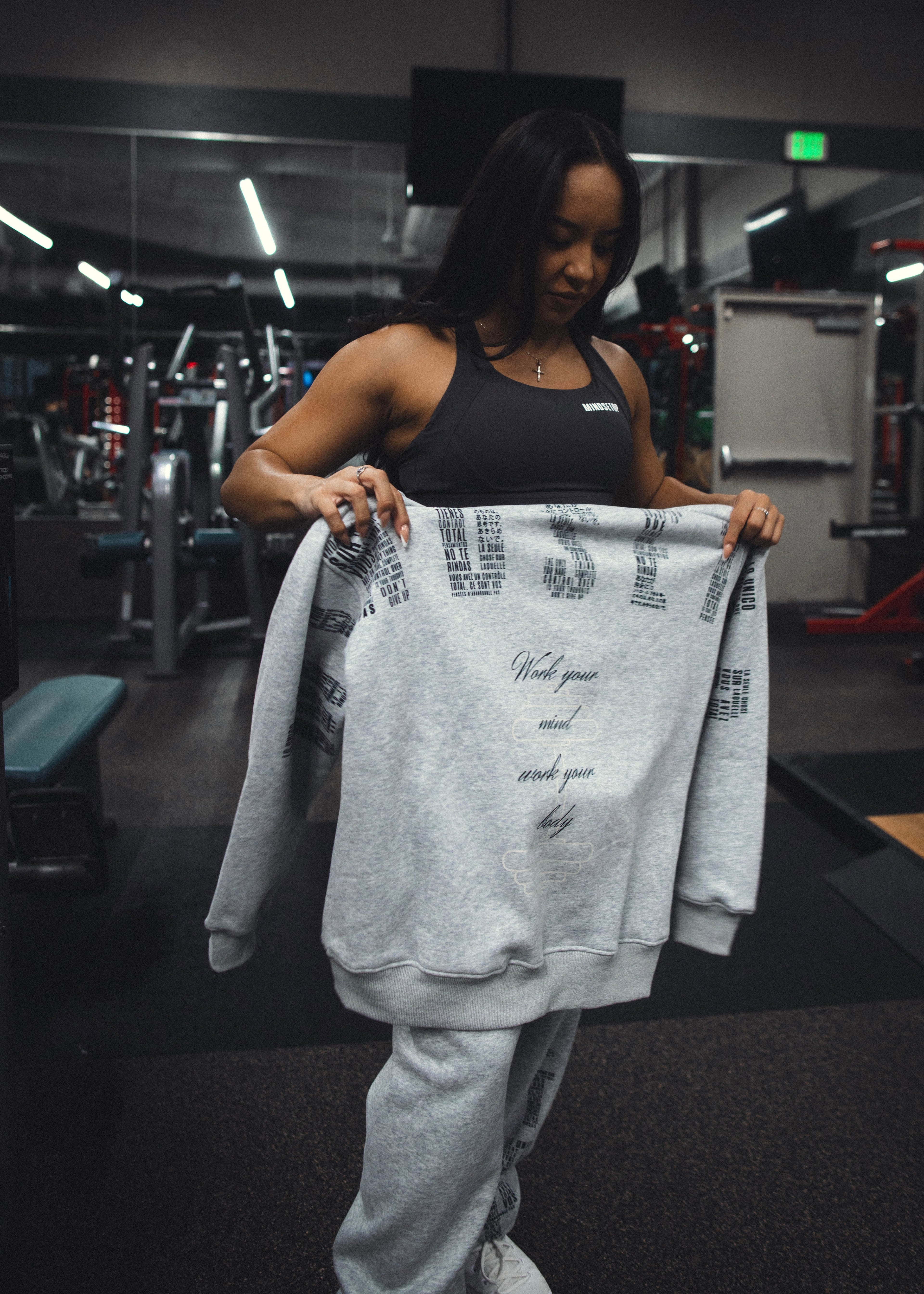 MINDSETOP HOODIE AND PANTS SET | GRAY