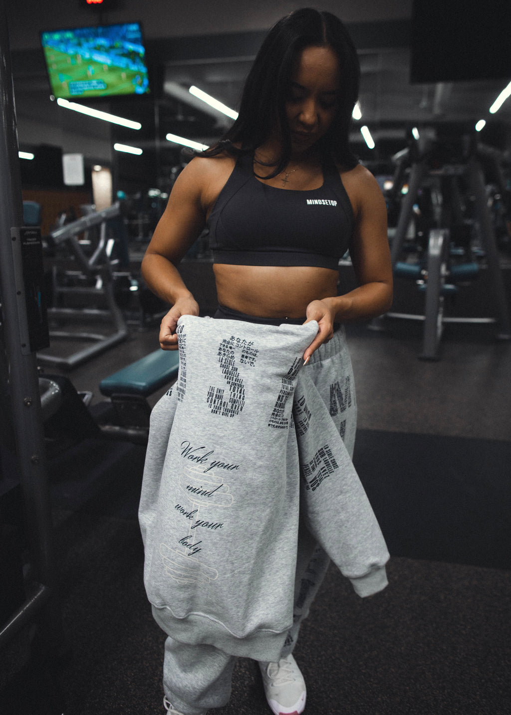 MINDSETOP HOODIE AND PANTS SET | GRAY